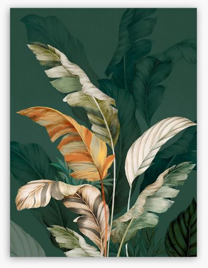 Picture of STYLER CANVAS 60X80V GREEN LEAFS BOTANIC 