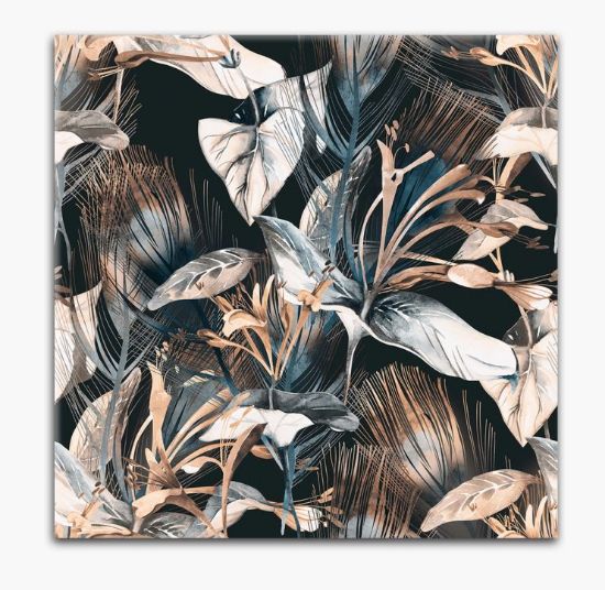 Picture of STYLER CANVAS 65X65 TROPICAL SILVER